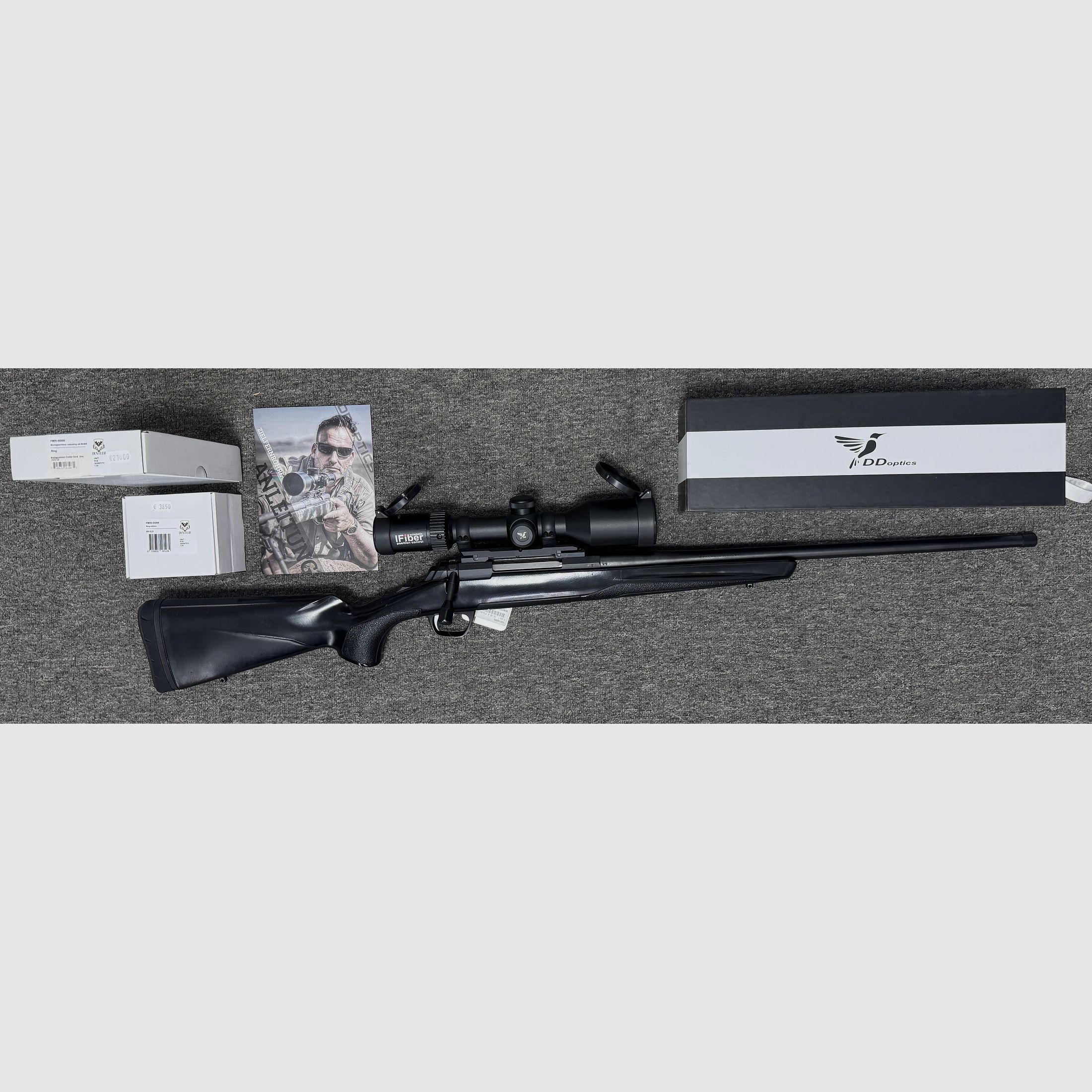 Browning X-Bolt .30-06 with muzzle thread, riflescope