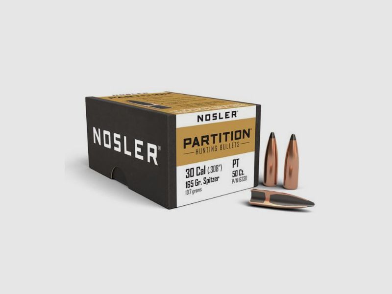 Nosler Hunting Cal .30 Partition / 165 Grain #16330