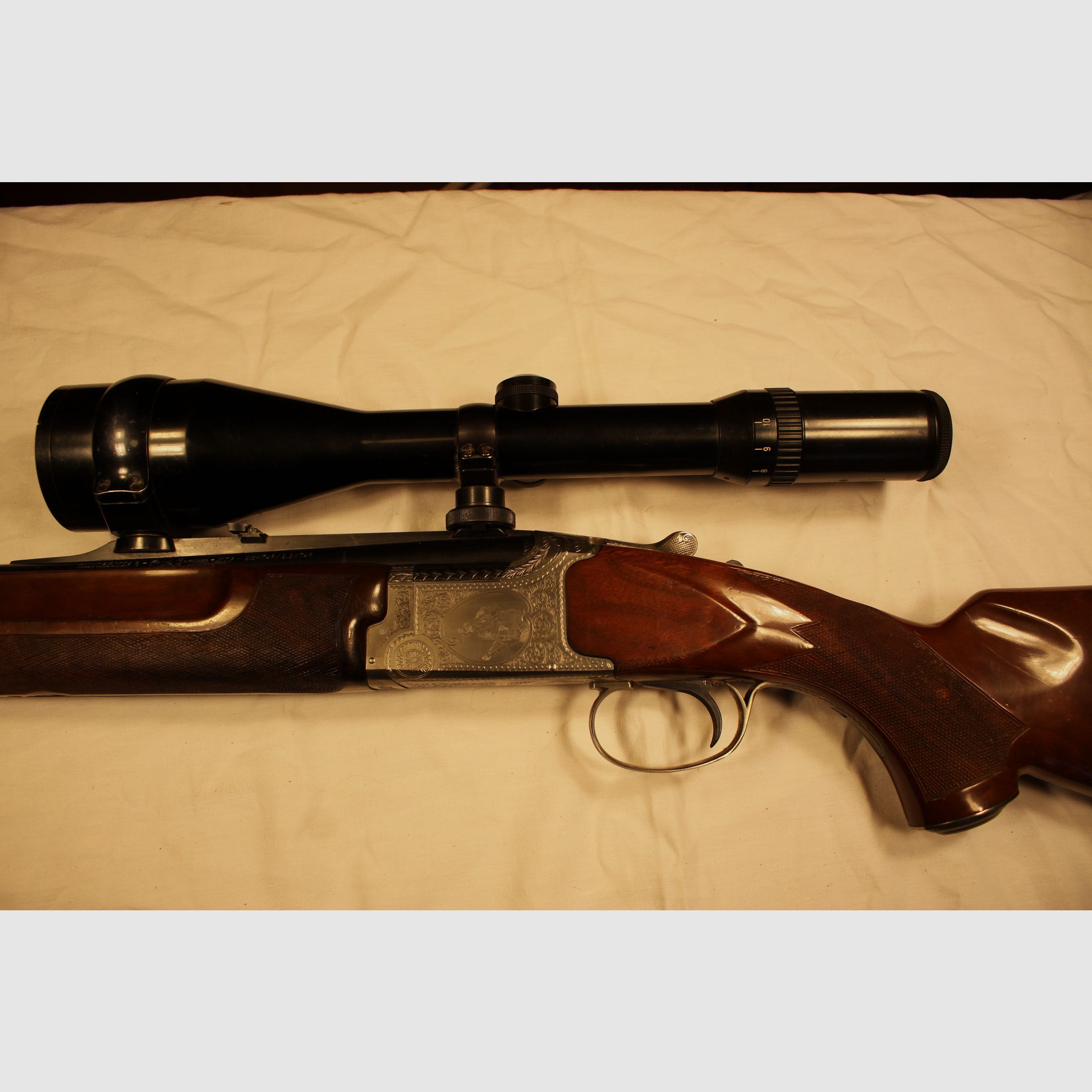 Winchester Bockdoppelbüchse in 9,3x74R.