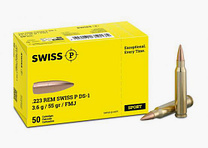 SWISS P .223 Rem. DS-1 3,6g/55gr Target/Match - Munition - 620,00€ per 1000 Schuss