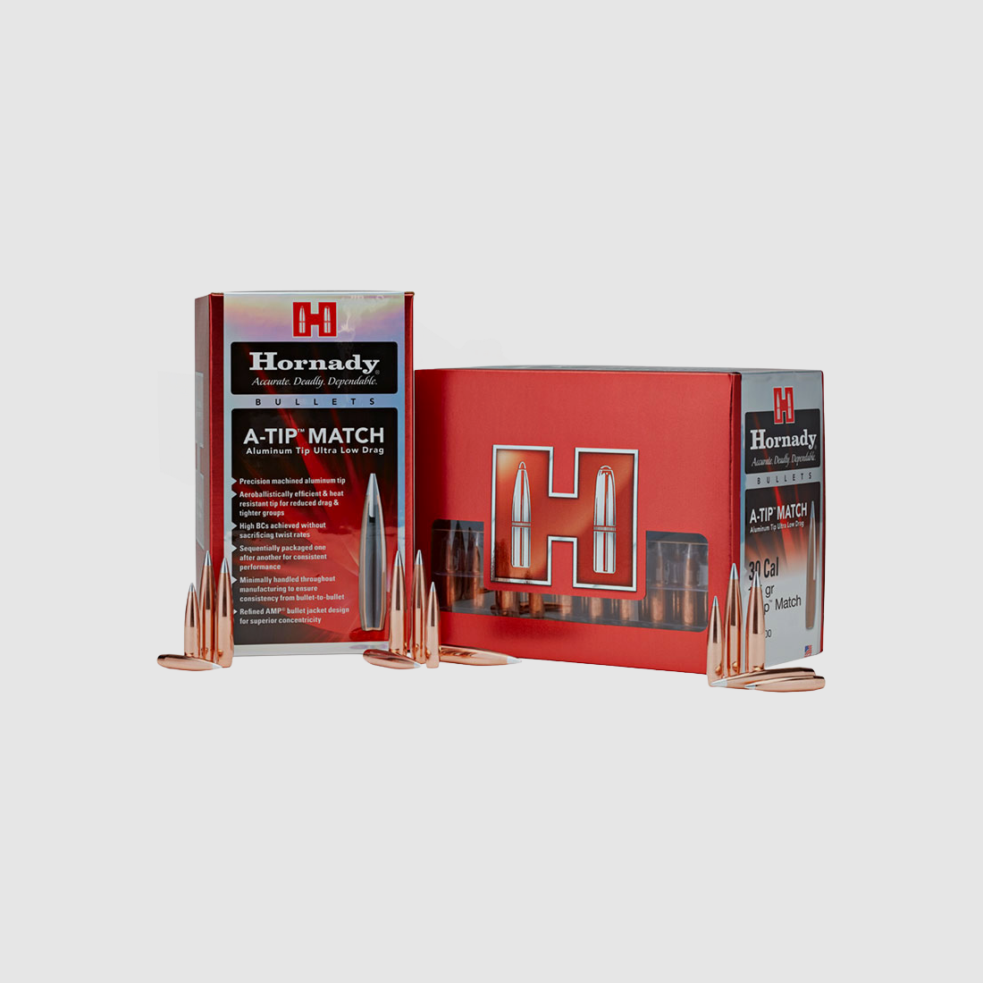 Hornady Ogive A-TIP MATCH Kal. 30 – 176 gr