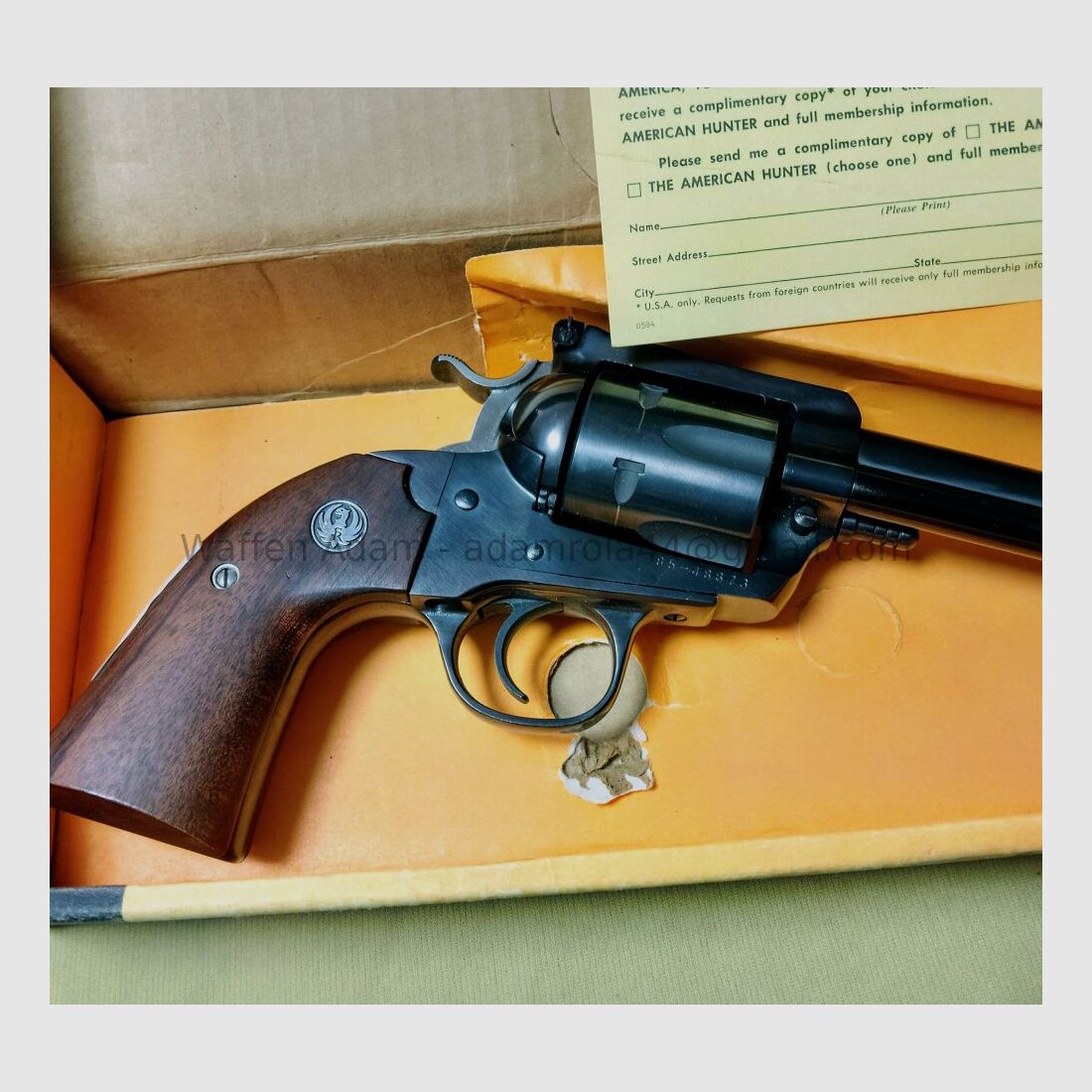 Sturm. Ruger & Company INC , Southport Conn. USA Bisley Blackhawk