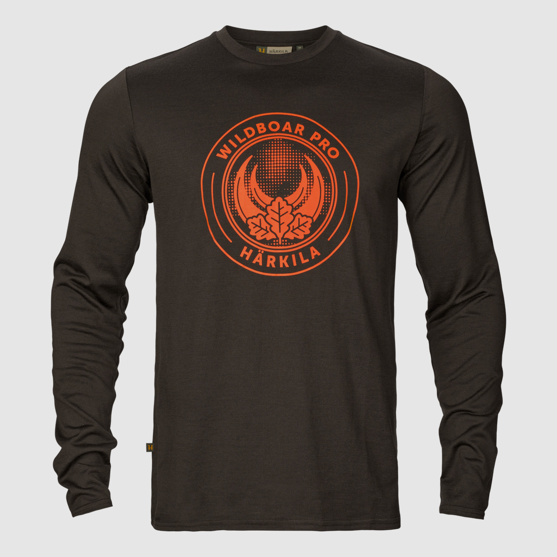 Härkila Gioco L/S T-Shirt Uomo Shadow brown wildboar XL