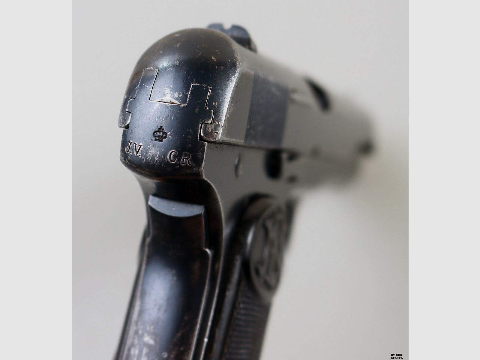 Pistola F.N. Browning mod. M/07 cal. 9mm Br. Long matr. 10608, immagine 7 di 11