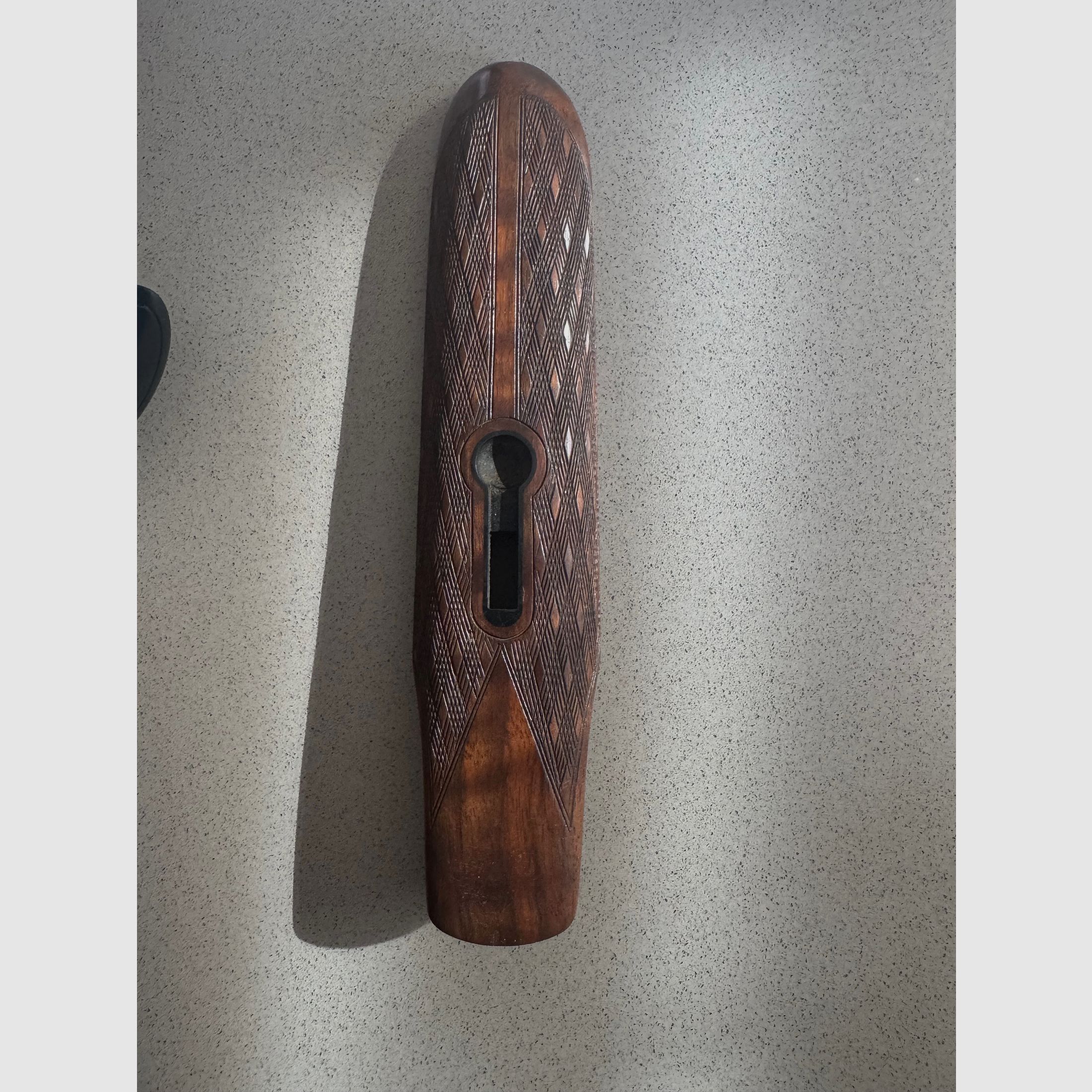 Blaser D99 Vorder- und Hinterschaft mit lederbezogener Schaftkappe