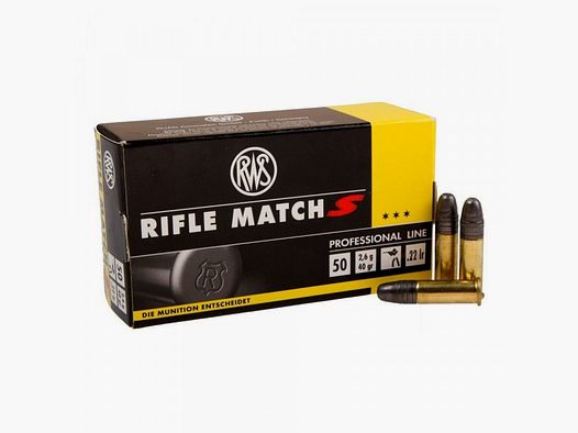 RWS RIFLE MATCH S - .22LR - 50 PATRONEN