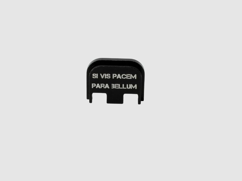 GLOCK BACKPLATE "SI VIS PACEM PARA BELLUM" - ALU