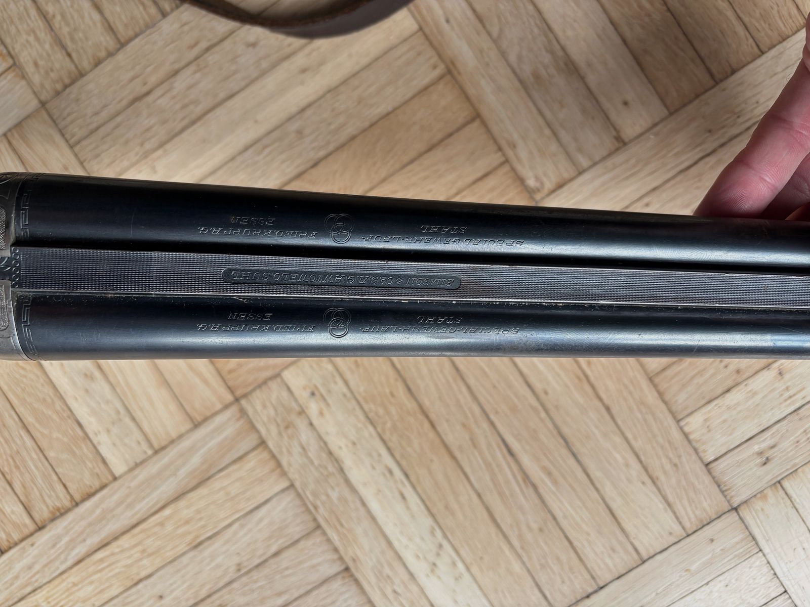 Simson Doppelflinte 16/70 Krupp Spezialgewehr Stahl