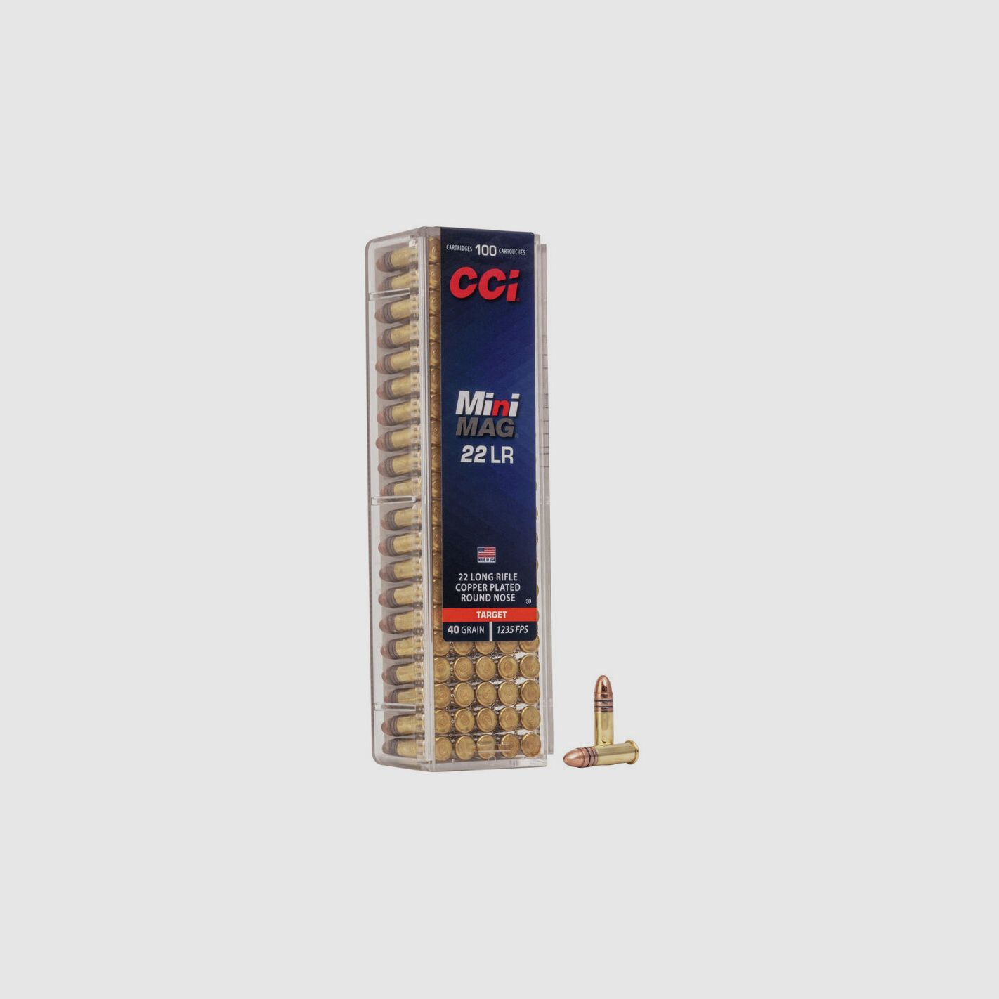 Munitions CCI Mini-Mag – .22 LR – 40 gr – CPRN