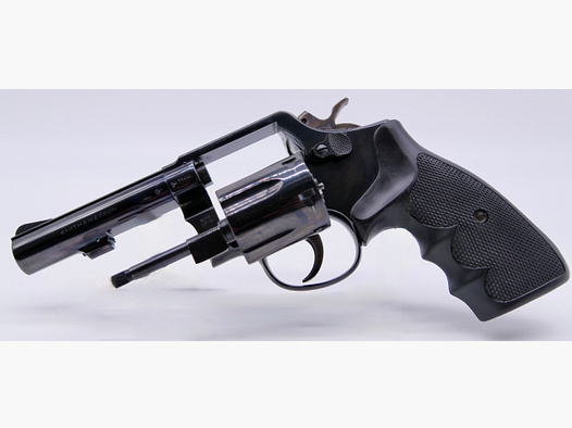 Smith & Wesson Mod.: 10-6 .38Special 4' Lauf Gummigriffschalen 6-schüssiger Revolver