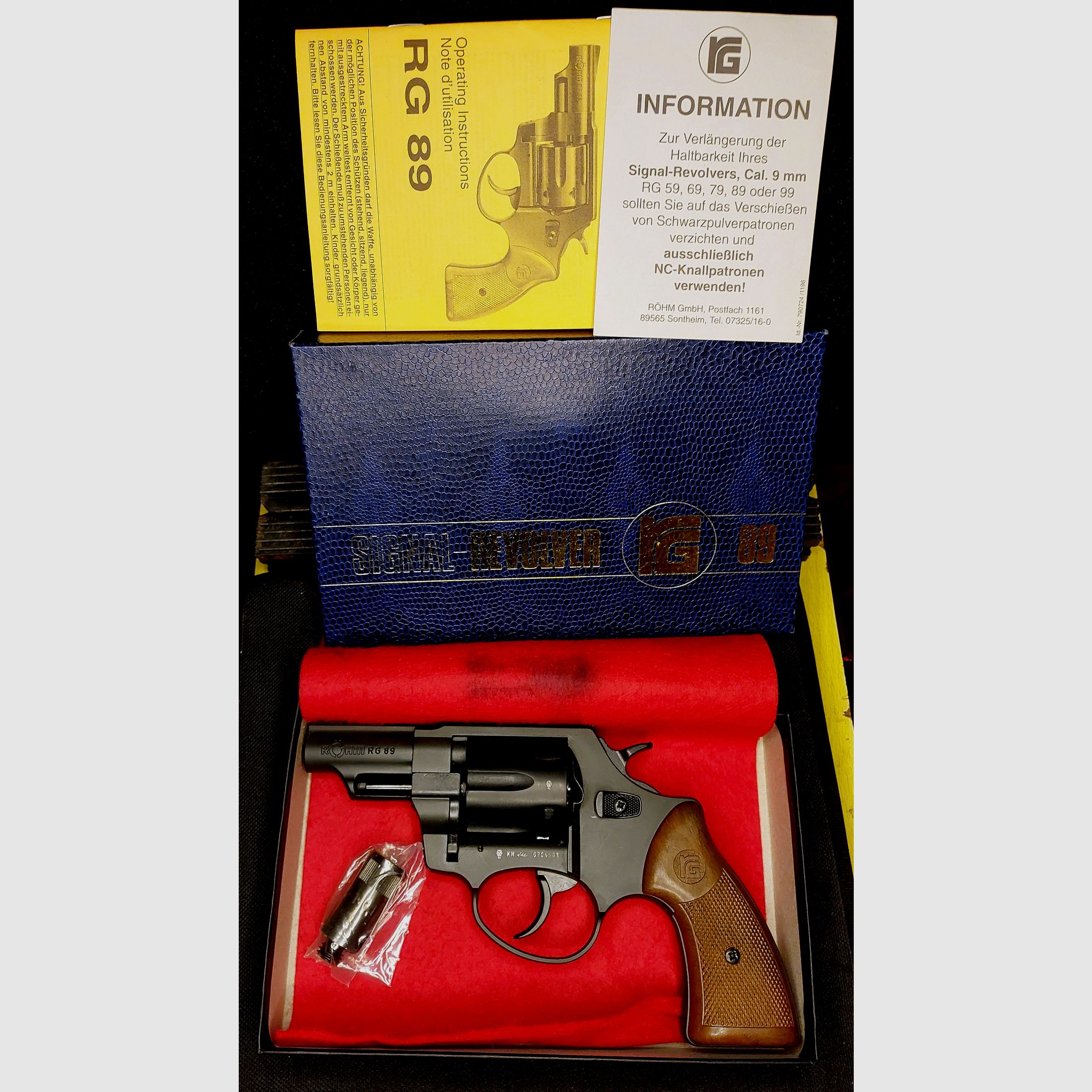 Röhm RG89 Schreckschuss Revolver brüniert (PTB 451)