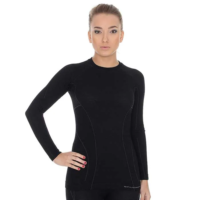 Koszulka Brubeck damska wełniana z długim rękawem ACTIVE WOOL, zdjęcie 1 z 3