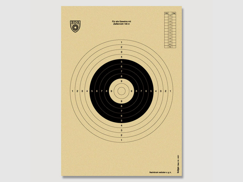 BDS 100m ZF Scheibe #4401