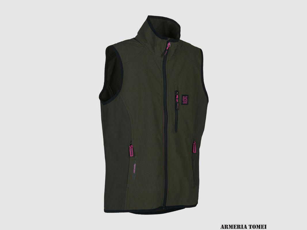 Vest – Women – Univers – Hunting elastic outdoor green/fuchsia, image 3 of 4
