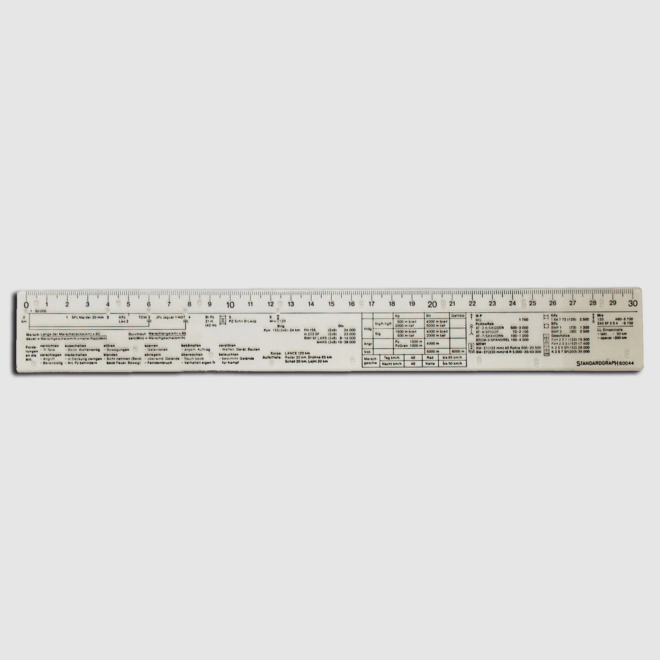 Standardgraph Taktiklineal 30 cm