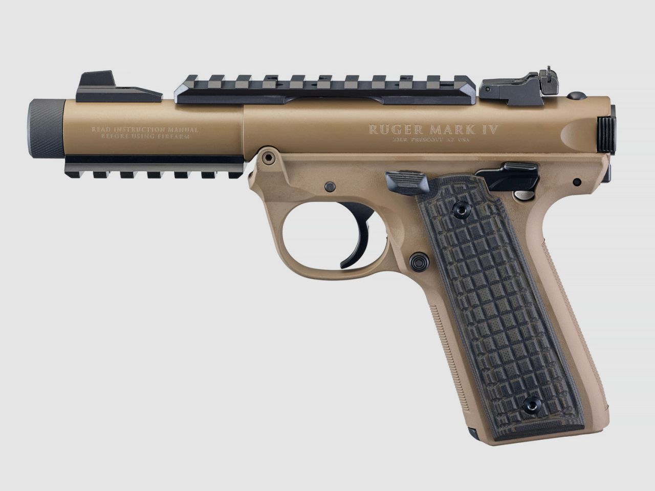 RUGER PISTOOL MARK IV 22/45 TACTICAL – DAVIDSON'S BRUIN CERAKOTE