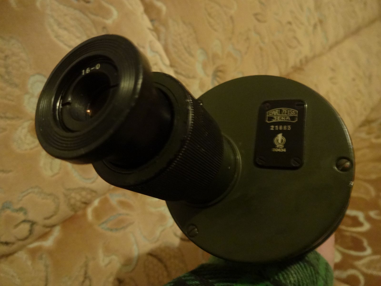 Asiola Spektiv Carl-Zeiss-Jena DDR Q1 in grün! Fernrohr mit Stativ und Adapter