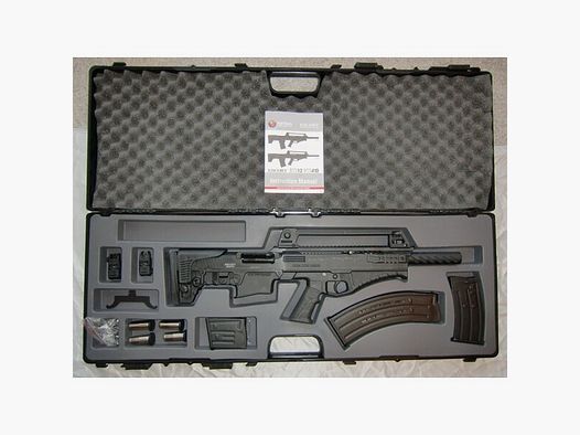 NEUHEIT: BULLPUP-SELBSTLADEFLINTE ESCORT BTS12, Kal. 12/76, MIT EINSTECKMAGAZINEN & TOP AUSSTATTUNG!