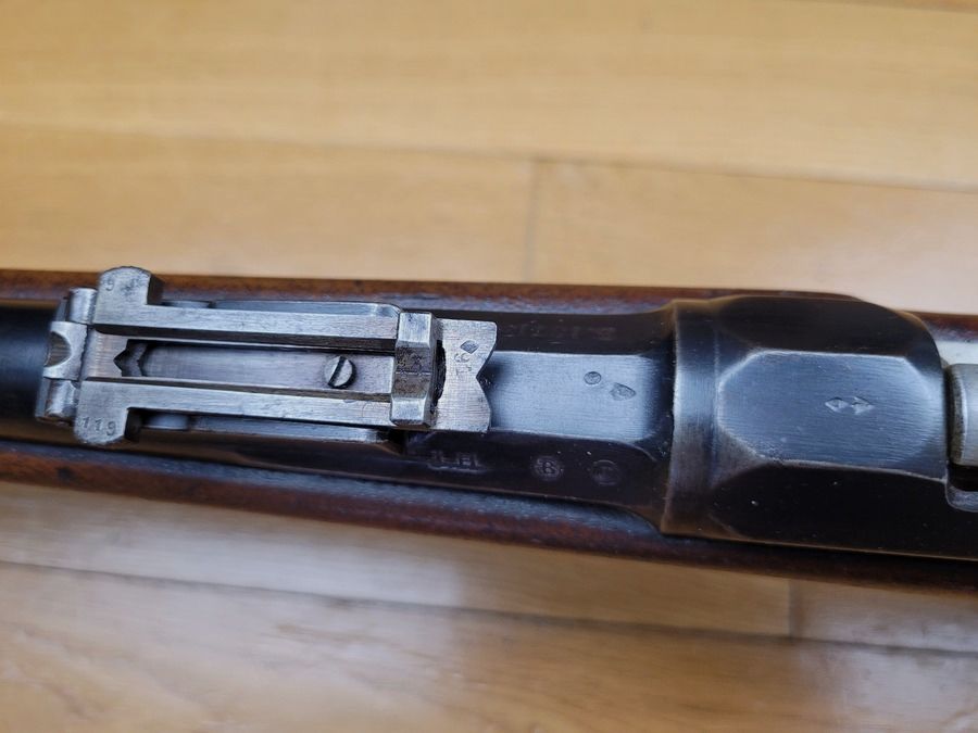 Zeer mooi infanteriegeweer Gras – Model 1866-74 M80 – Omgebouwd Gras in Saint Etienne in juli 1883 – Volledig monomatrikuleer inclusief de reinigingsstaaf – Origineel kaliber 11mm Gras – Prachtige spiegelloop – Uitstekende staat, afbeelding 23 van 30