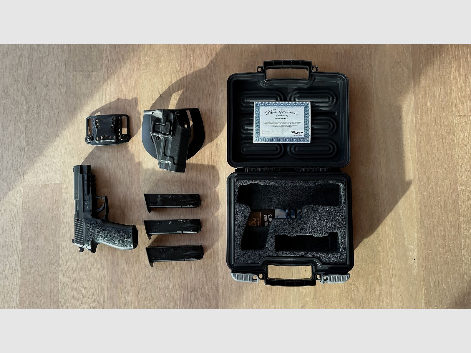 Sig Sauer P226 Mk25 9mm with holster