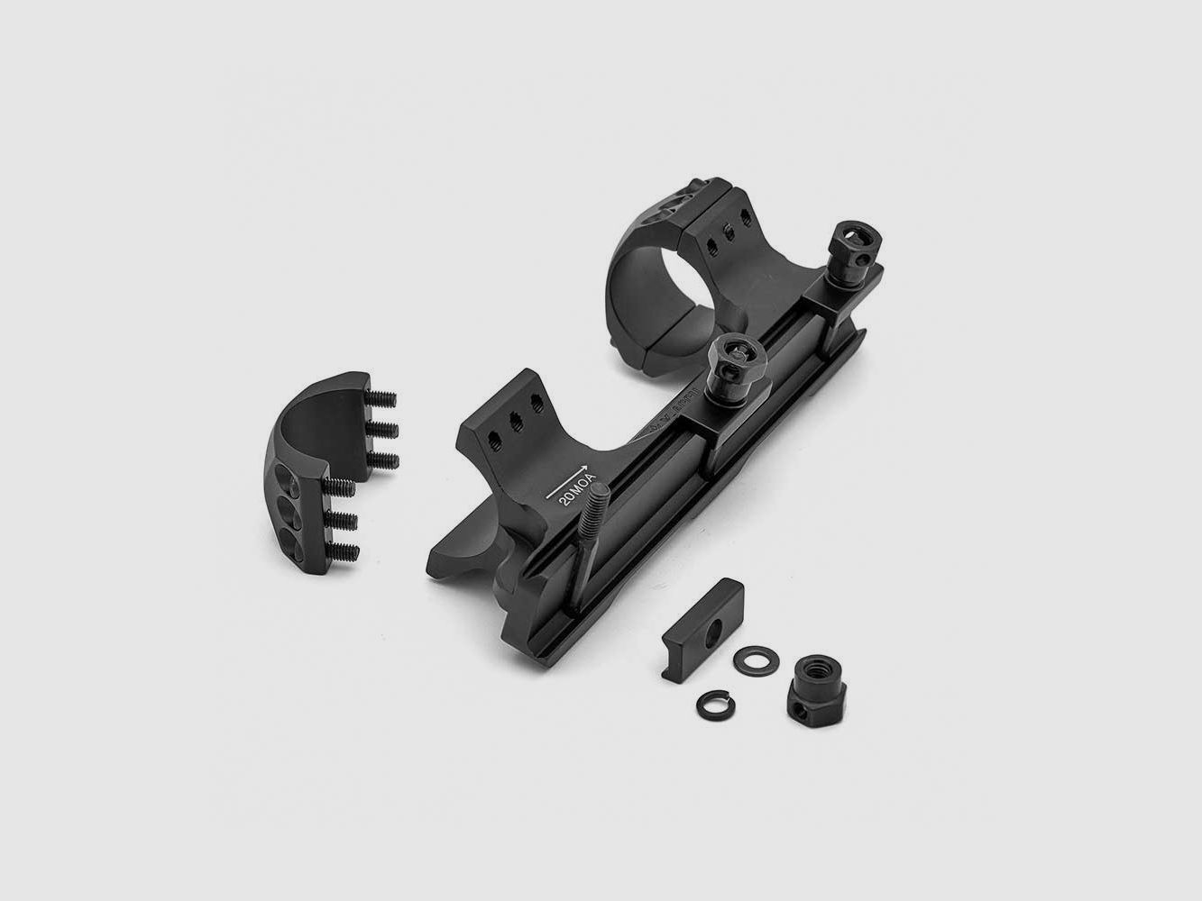Vector Optics XASR-3013 X-ACCU 30 mm 1,4 "hochprofil, 1 Stück, 20 MOA, Picatinny-Montage, Bild 3 von 3