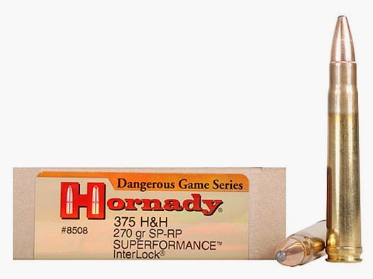 Hornady Superformance .375 H&H 270GR SST 20 cartouches
