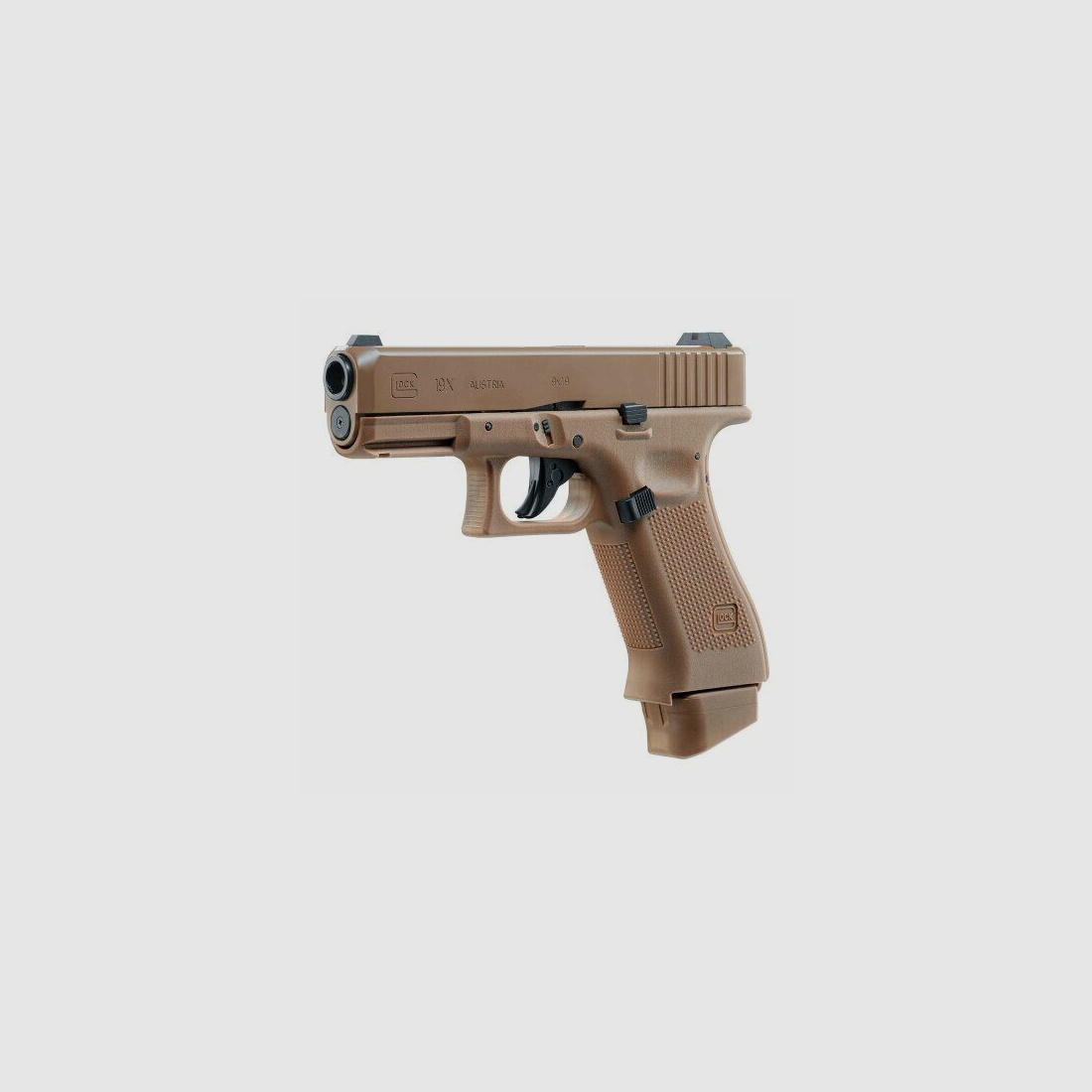 GLOCK 19X 6 mm, CO2, < 1,6 J, coyote