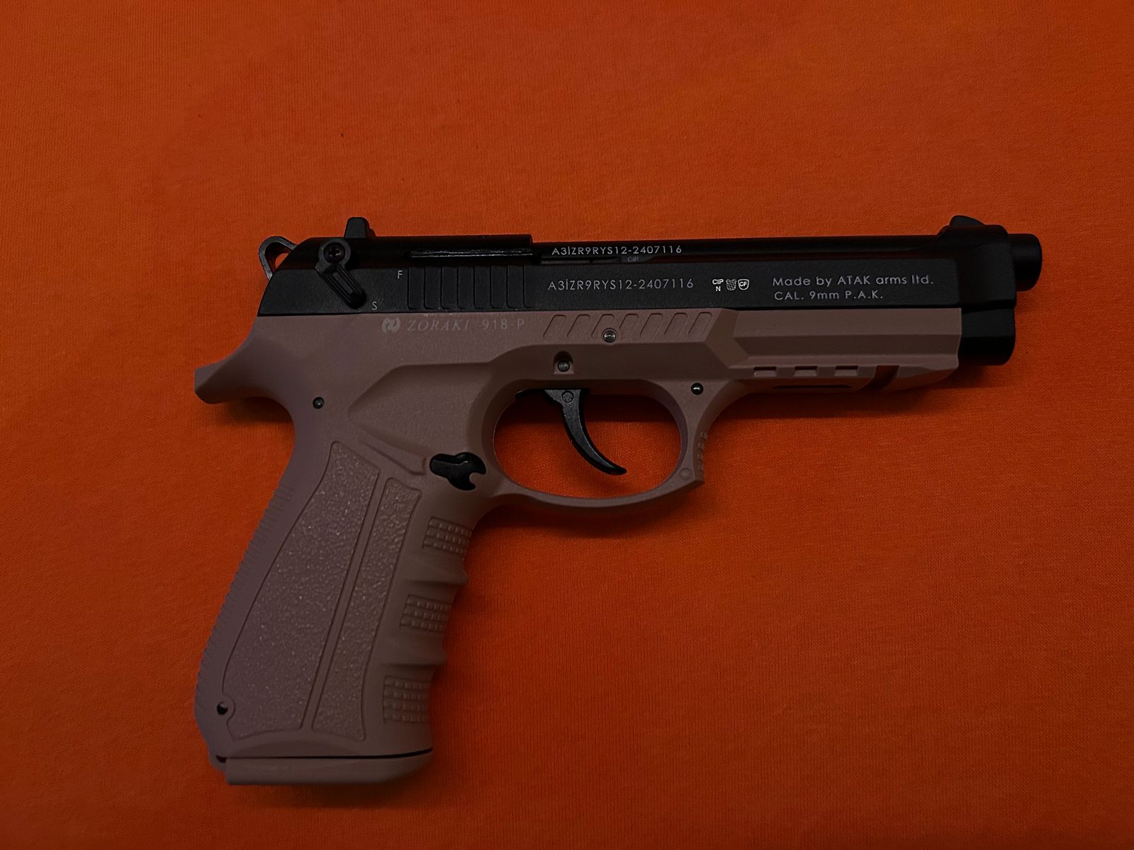 Zoraki 918 Cal 9mm P.A.K. Gas Alarm