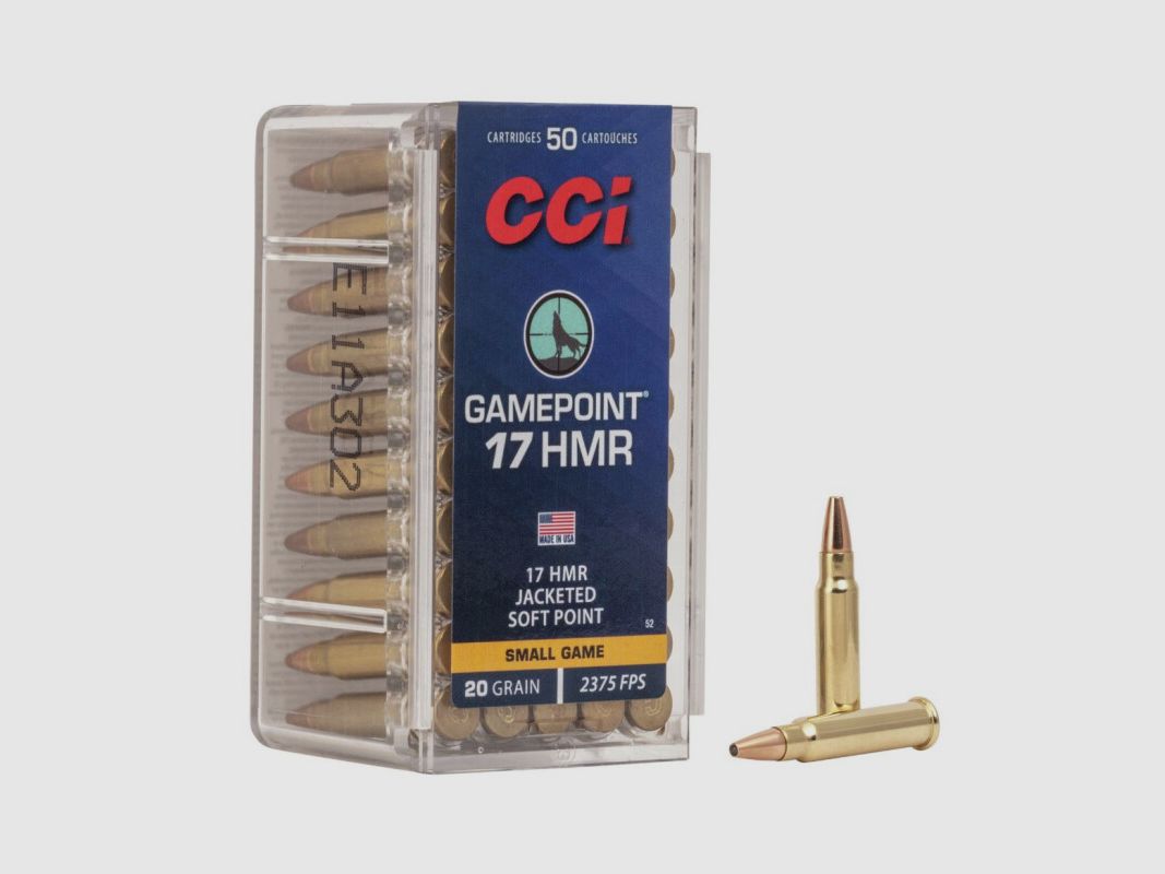 CCI .17 HMR 1,3g Jacketed Soft Point