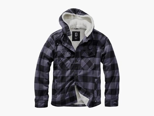 Brandit Brandit Jacke Lumberjacket Hooded - Blauw / S Heren