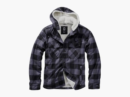 Brandit Brandit Jacke Lumberjacket Hooded - Blau / M Herren