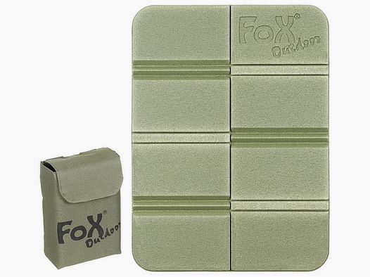 Thermositzkissen, faltbar, mit Molle-Tasche, oliv
