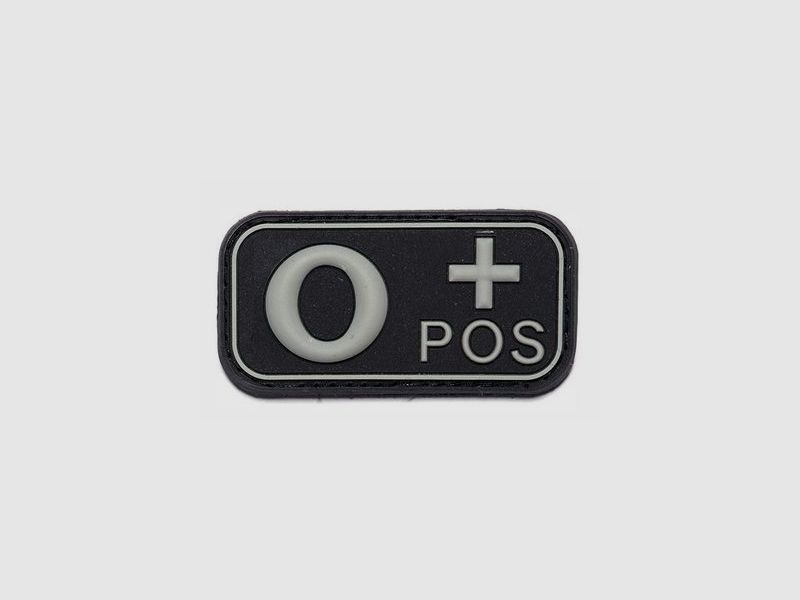 3D-PVC-Emblem Blutgruppe O+ positiv, Bild 2 von 3