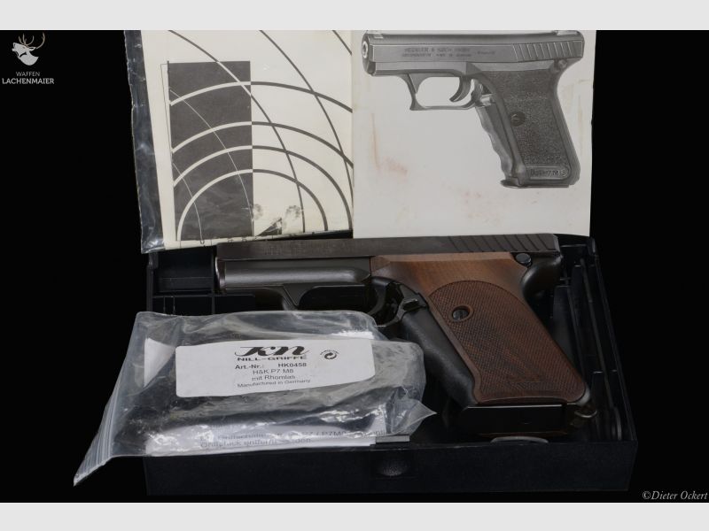 Heckler & Koch P7 Kaliber 9mmLuger komplett in der Box