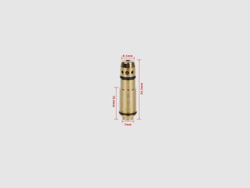  Laserpatrone  Dry Fire Pufferpatrone Schießkino 9 x 19  / 45ACP