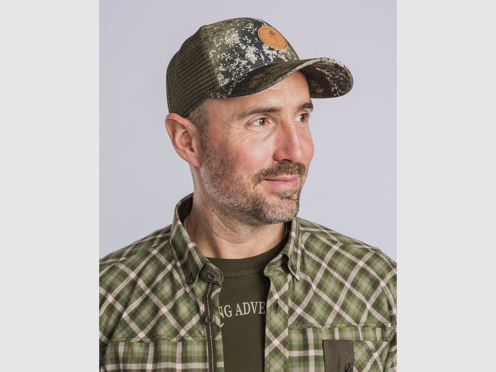 Gorra Pinewood Hunters 1244 Strata Blaze/Moss Green, imagen 4 de 4