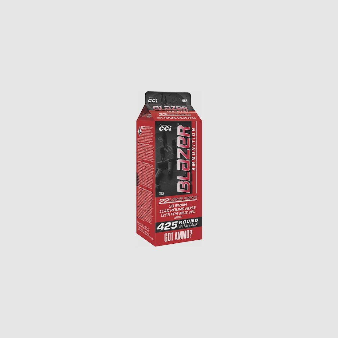 CCI Blazer High Velocity .22 LR 38GR LRN 425 cartridges