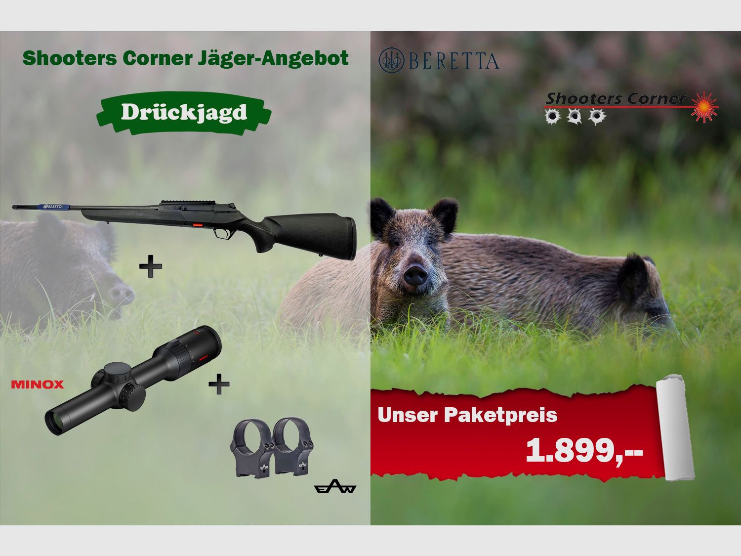 Paquete de caza Beretta BRX1 Cal. .308 Win