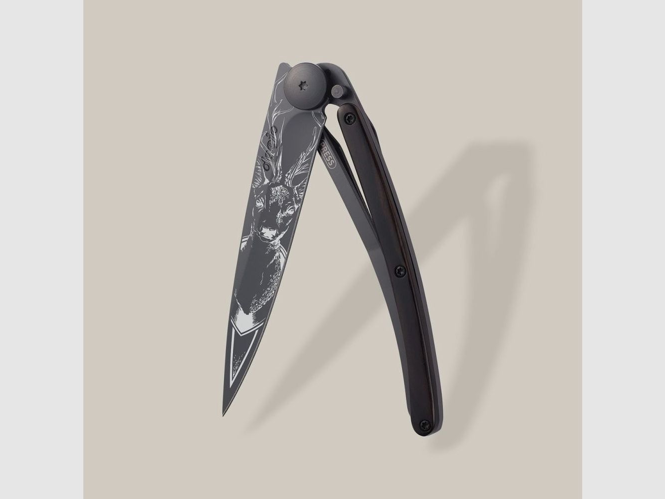 Deejo 37g, Ebenholz / Hirsch