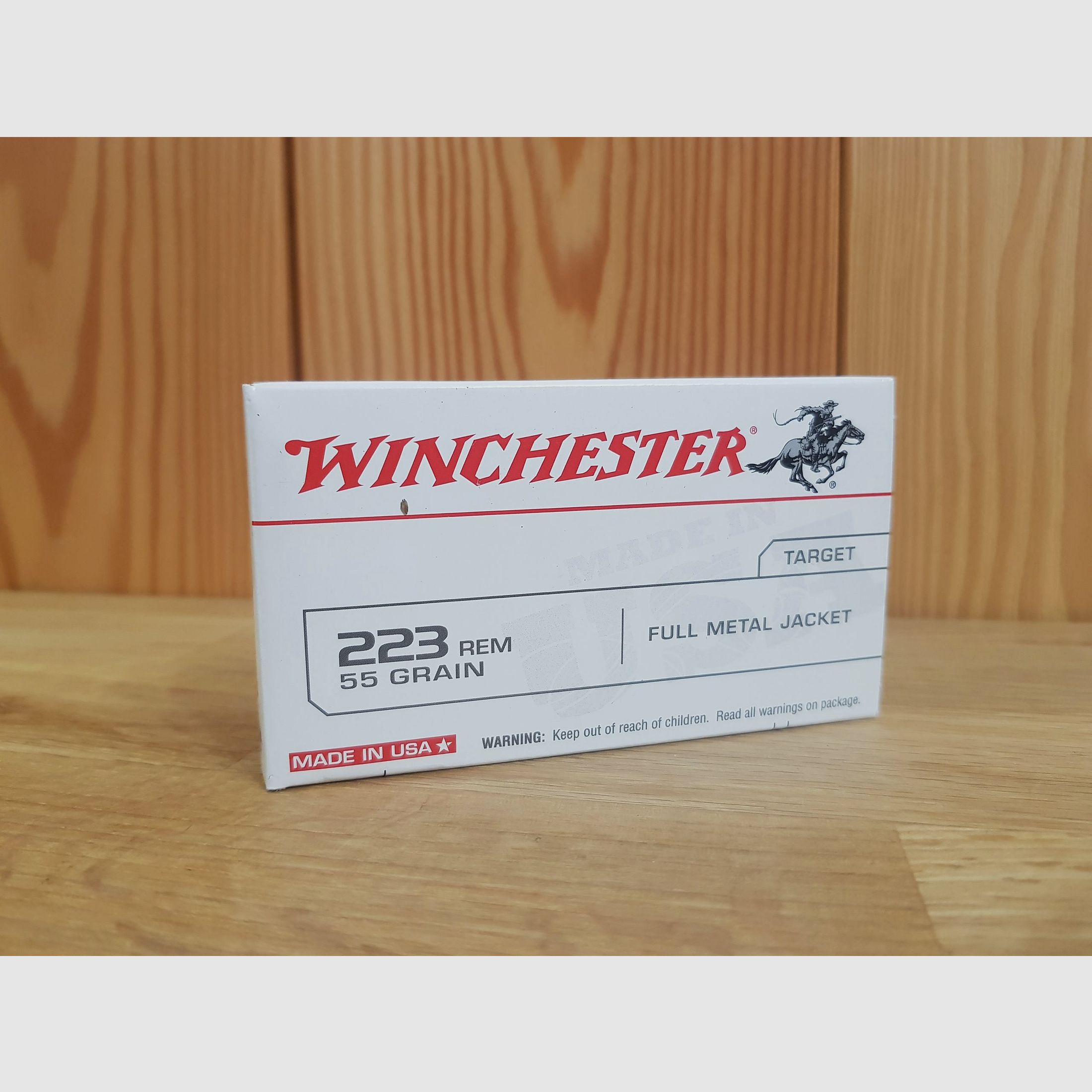 WINCHESTER MUNITION KAL. 223 REM. 55 GR FMJ