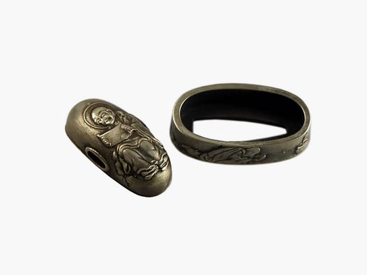 Zestaw Fuchigashira Souryo Japonia Fuchi i Kashira