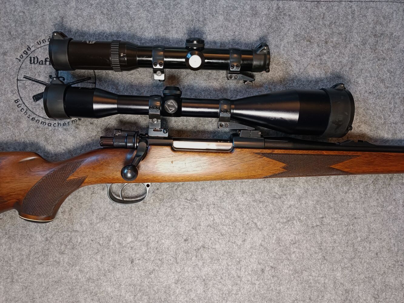 CZ BRNO Frankonia 98er Stutzen mit zwei ZF + Rückstecher Abzug