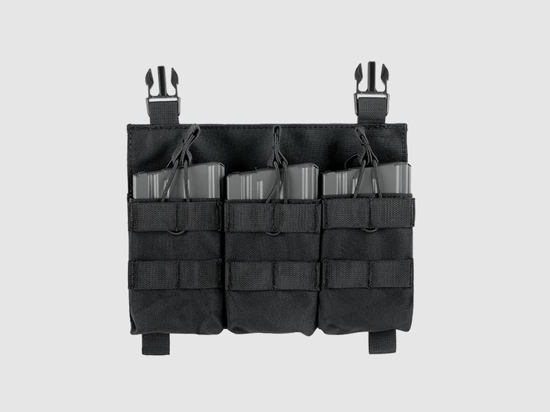 Buckle Up Triple SR25/AR-10/M14/SCAR-H Pouch Panel - Black