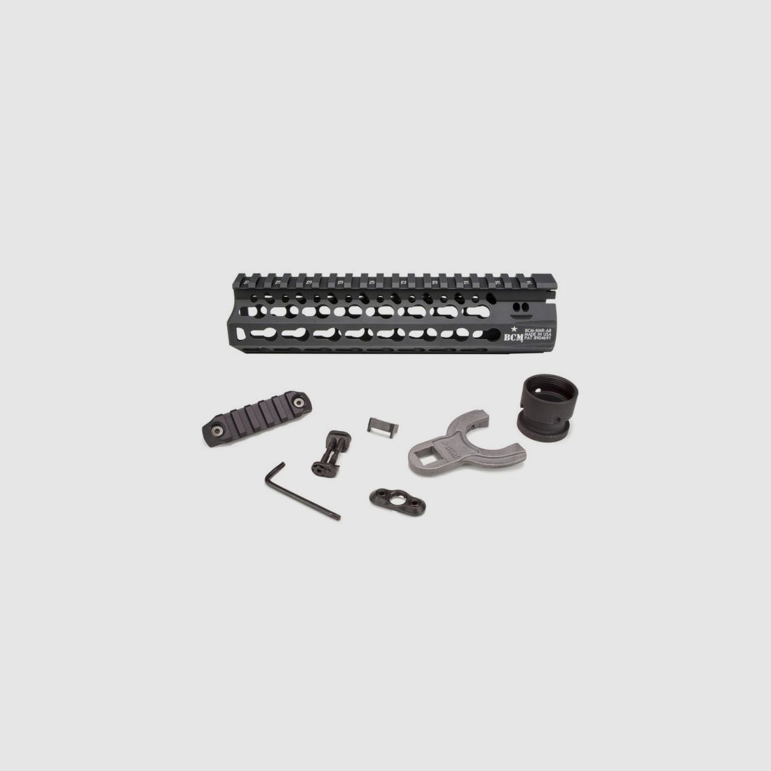 BCM® KeyMod Rail - ALPHA, 5.56, 8-inch - Black