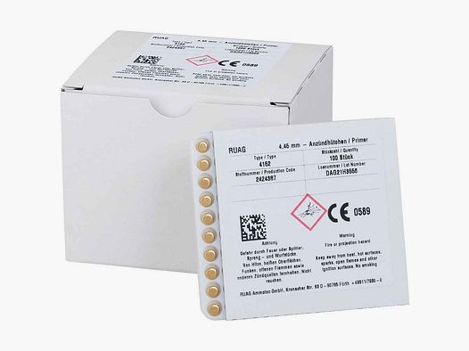 GECO AMBOSSZÜNDHÜTCHEN RIFLE PEQUEÑO 100Unid
