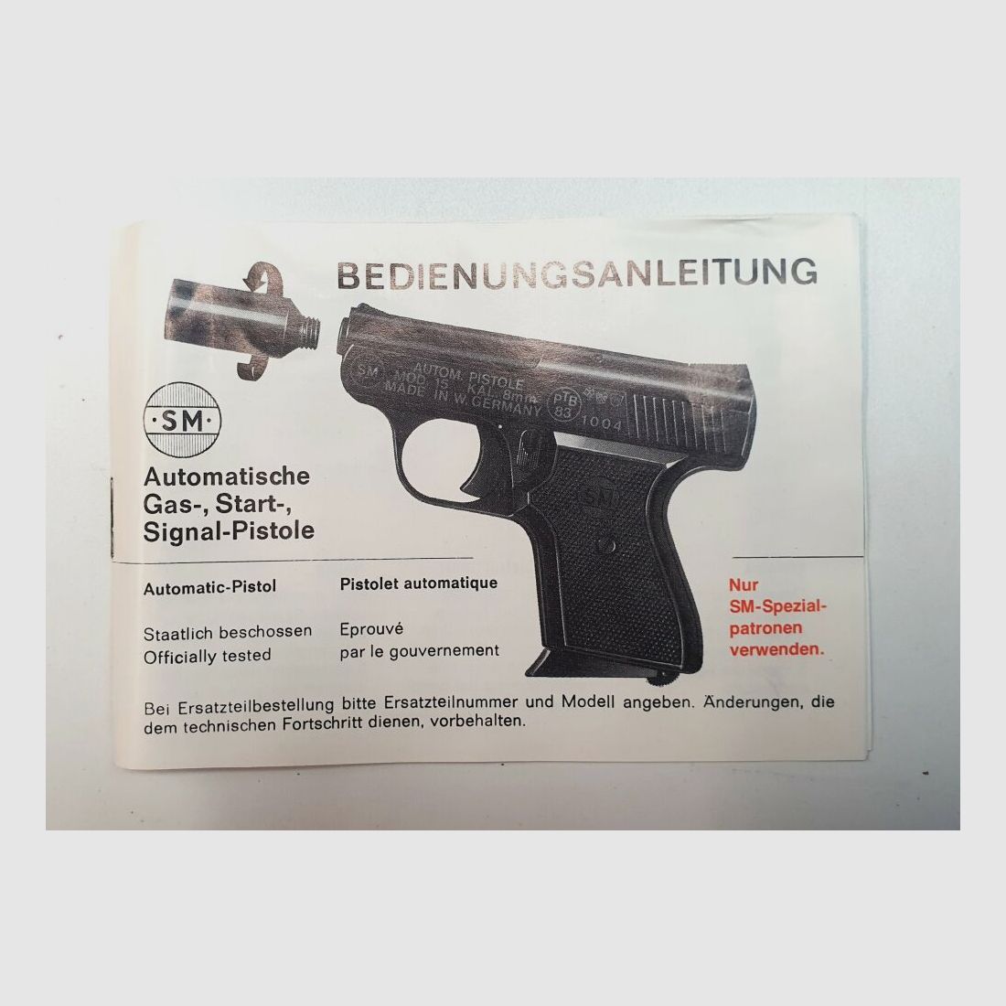 Pistola a gas, avviamento, segnale RÖHNER Model 15 - 8mm Blank