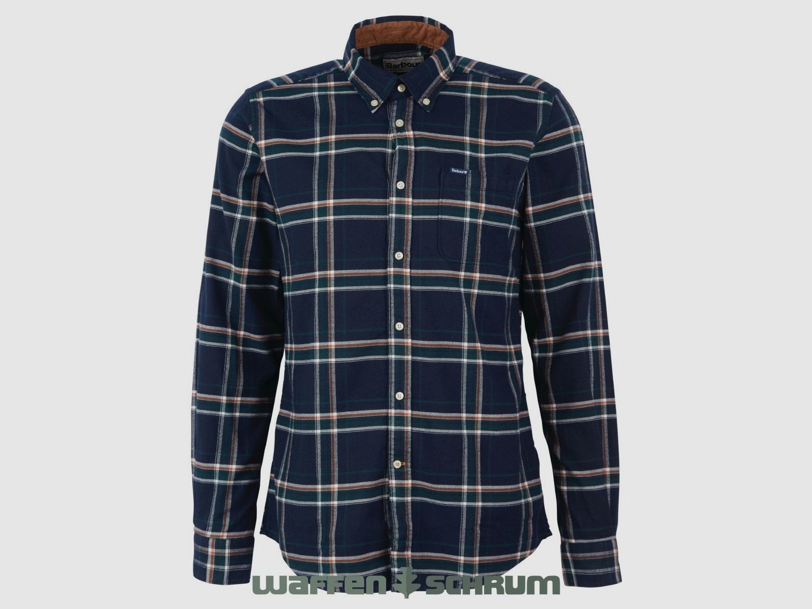 Barbour Hemd Ronan Tailored Check inky blue