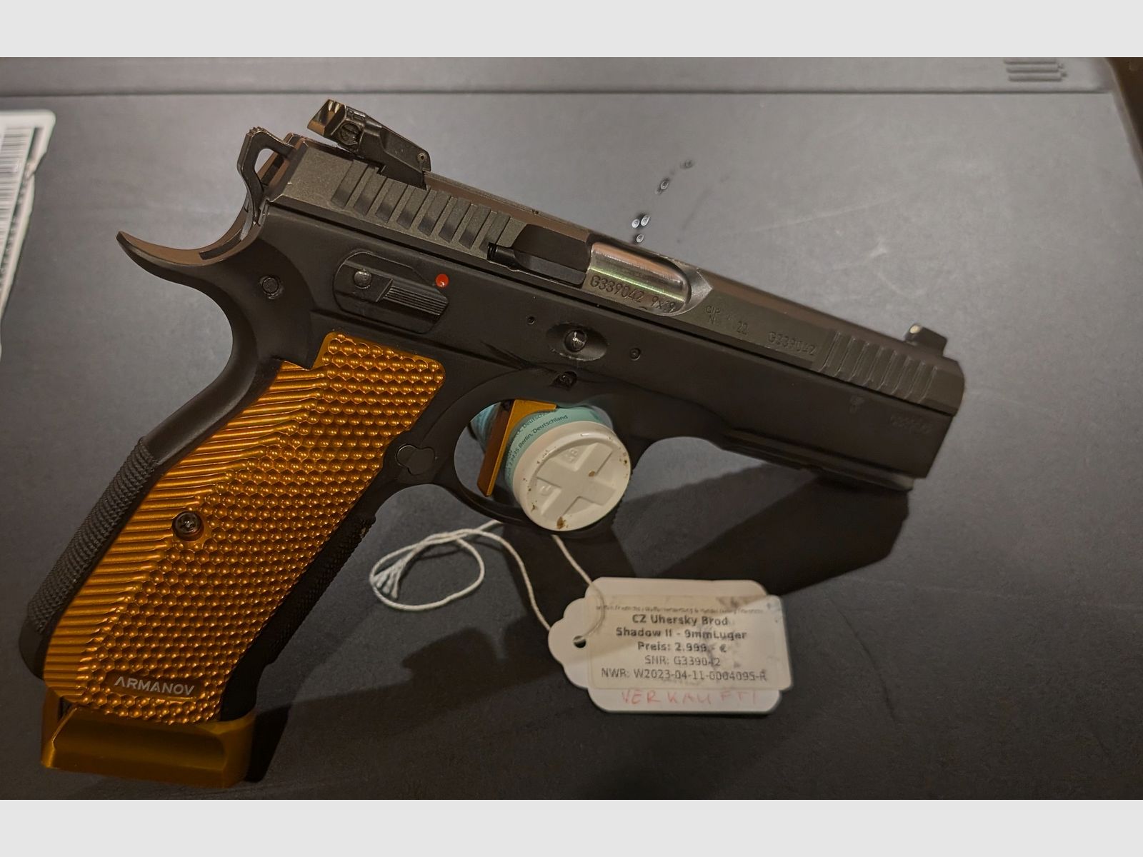 CZ Shadow 2 Orange mit SA Matchabzug