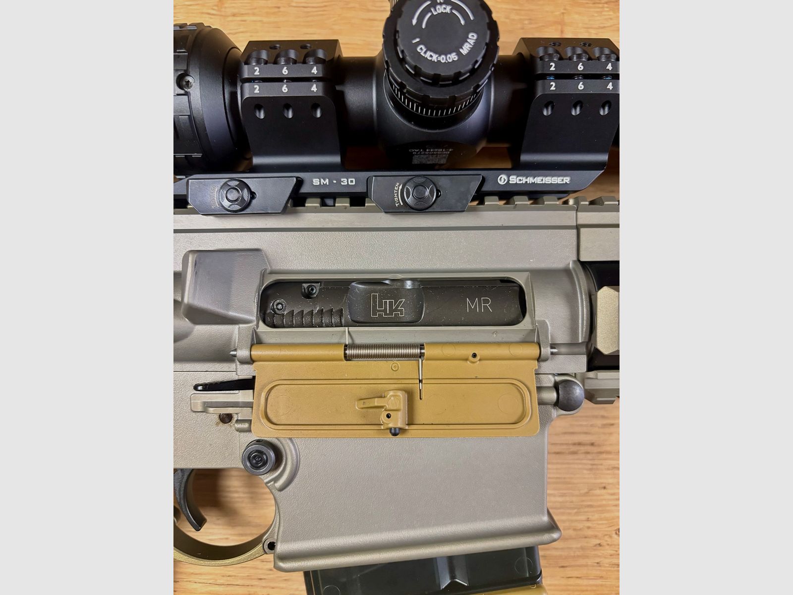Heckler & Koch HK MR 308 A3 - Sandfarben - inkl. ZF Falke 4-16x44 TAC Karbon Zweibein