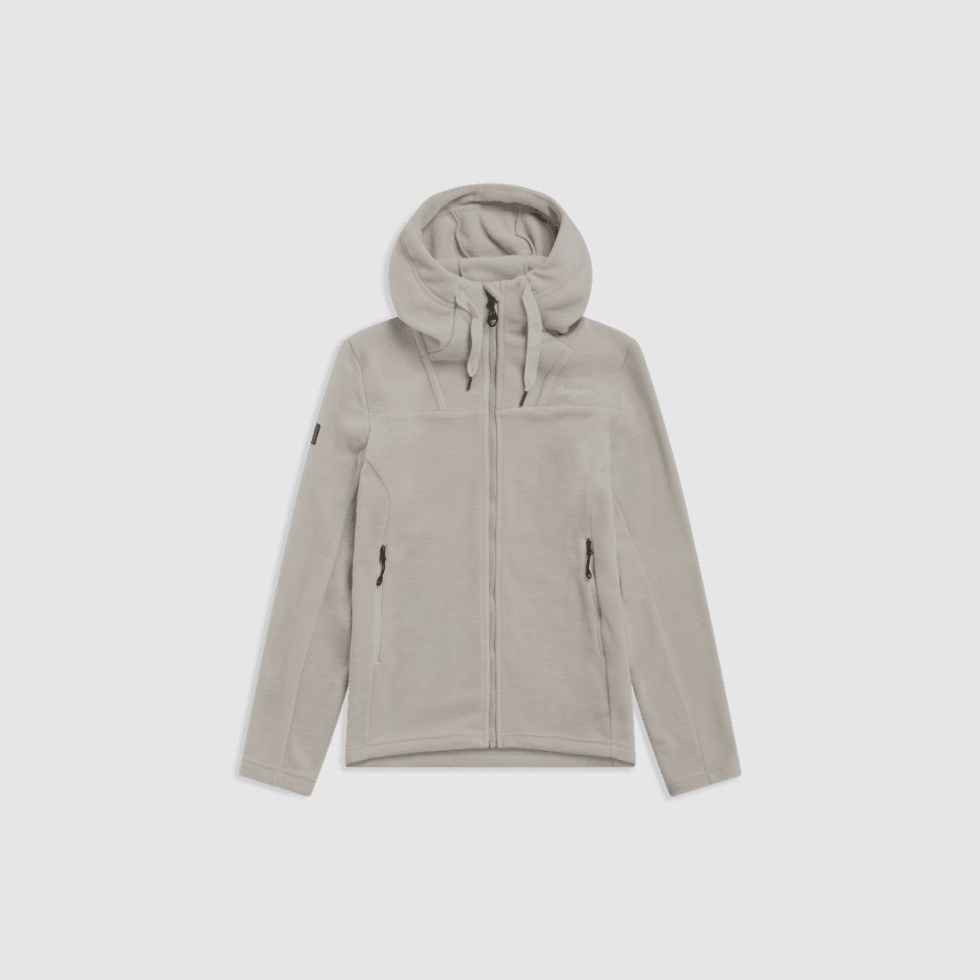 Bergans Hareid Fleece Hood Jacket Women Coastal Sand XL
